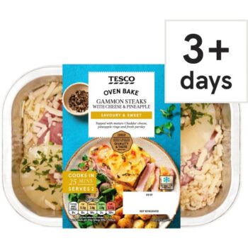 Tesco Gammon Steak With Cheese & Pineapple (345g)