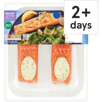 Tesco Garlic & Parsley Salmon Fillets Vibrant & Savoury (240g)