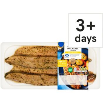 Tesco Lemon and Pepper Mackerel Fillets (165g)