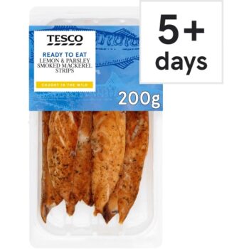 Tesco Lemon & Parsley Smoked Mackerel Strips (200g)
