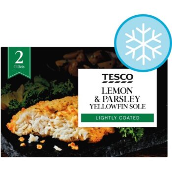 Tesco Lemon & Parsley Yellowfin Sole Fillets (250g)