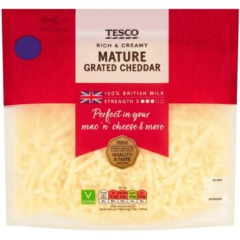 Tesco Mature Grated Cheddar (500g)