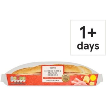 Tesco Smoked Ham And Mature Cheddar Sub