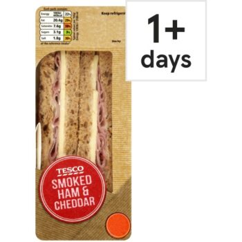 Tesco Smoked Ham & Cheddar Sandwich