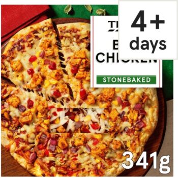 Tesco Stonebaked BBQ Chicken Pizza (341g)