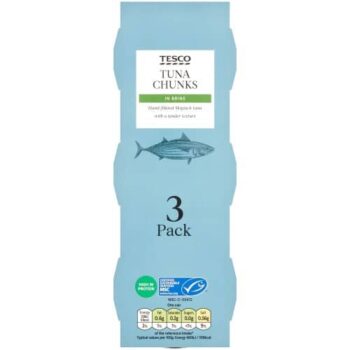 Tesco Tuna Chunks In Brine (3 x 80g)