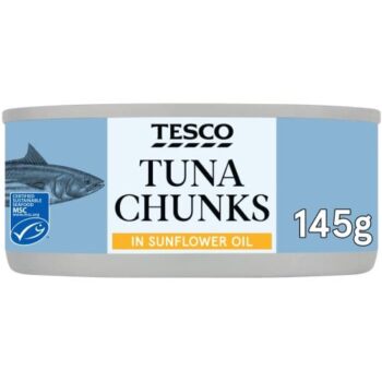 Tesco Tuna Chunks In Sunflower Oil (145g)