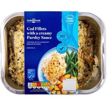 The Fishmonger Cod Fillets With A Creamy Parsley Sauce