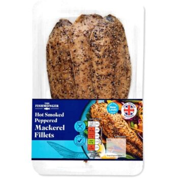 The Fishmonger Hot Smoked Black Pepper Mackerel Fillet (200g)