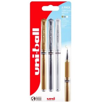 Uni-ball Signo Broad UM-153 Gold Silver White