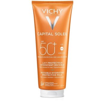 Vichy Capital Soleil Hydrating Fresh Sun Protection Milk Spf50+ For Face & Body (300ml)