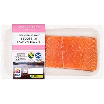 Waitrose 2 Scottish Salmon Fillets (260g)