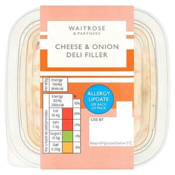 Waitrose Cheese & Onion Deli Filler (220g)