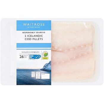 Waitrose Cod Fillets MSC (240g)