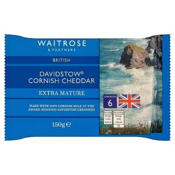 Waitrose Davidstow Cornish Cheddar Cheese Extra Mature (150g)