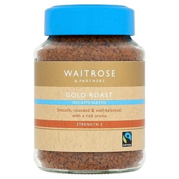 Waitrose Decaf Gold Roast Instant Coffee (100g)