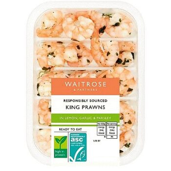 Waitrose Lemon Garlic & Parsley King Prawns (150g)