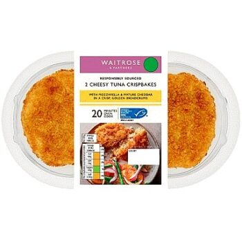 Waitrose MSC 2 Cheesy Tuna Crispbakes (230g)