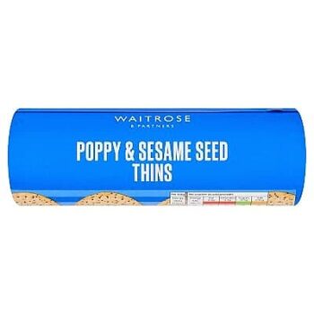 Waitrose Poppy & Sesame Seed Thins (150g)
