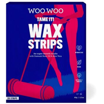 Woowoo Tame It Bikini Wax Strips With Damask Rose Oil 20