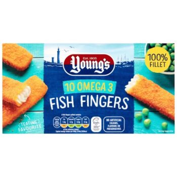 Young's 10 Omega 3 Fish Fingers Frozen (250g)