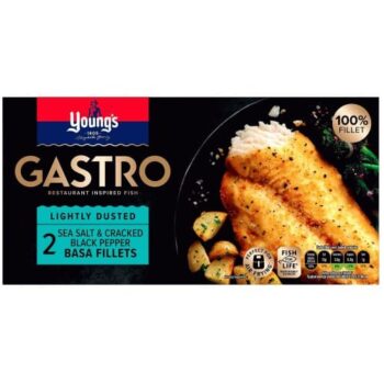 Young's Gastro 2 Sea Salt & Pepper Dusted Basa Fillets Frozen (310g)