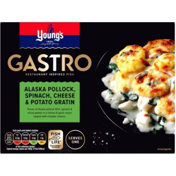 Young's Gastro Alaska Pollock Spinach Cheese & Potato Gratin (360g)