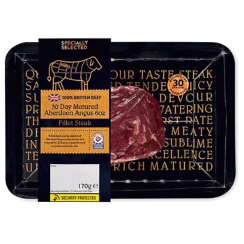 100% British Beef 30 Day Matured Aberdeen Angus 6oz Fillet Steak