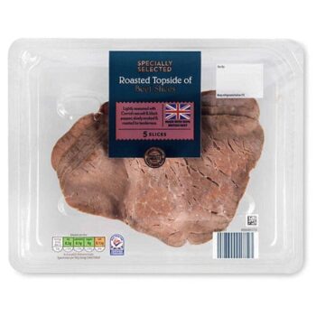 100% British Beef Roasted Topside of Beef 5 Slices