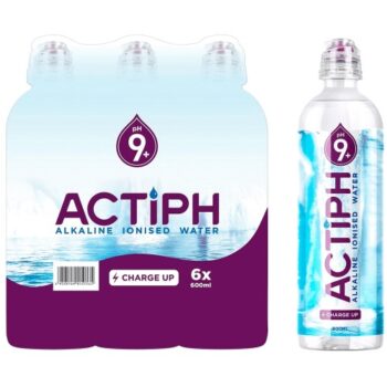 ACTIPH Alkaline Ionised Water (6 x 600ml)