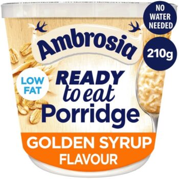 Ambrosia Ready to Eat Porridge Pot Golden Syrup Flavour (210g)