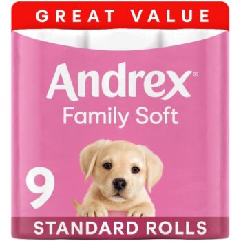 Andrex Gentle Clean Toilet Tissue 9 Rolls (9)