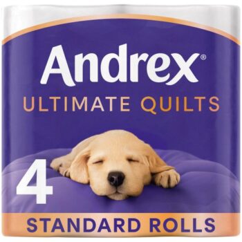 Andrex Supreme Quilts Toilet Tissue 4 Rolls 4roll Pack