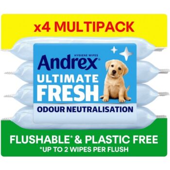 Andrex Ultimate Fresh Wipes Odour Control Quad Pack Moist Tissues