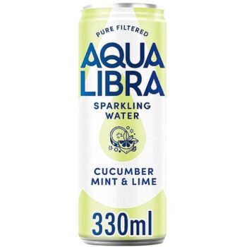 Aqua Libra Sparkling Water Cucumber Mint and Lim (330ml)