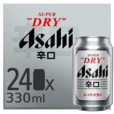 Asahi Super Dry Can 5% Abv (24 x 330ml)