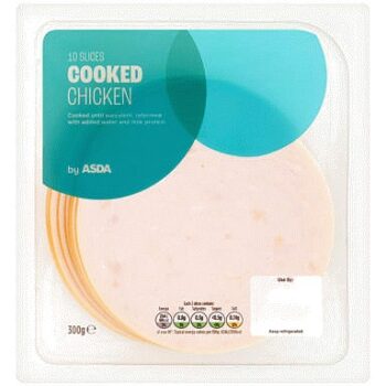 ASDA 10 Slices Cooked Chicken