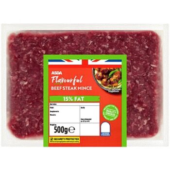 ASDA 15% Fat Beef Mince (500g)