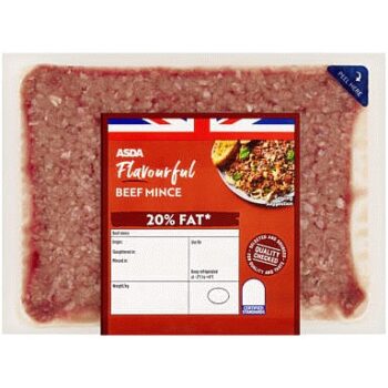 ASDA 20% Fat Beef Mince (500g)