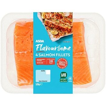ASDA 4 Flavoursome Salmon Fillets