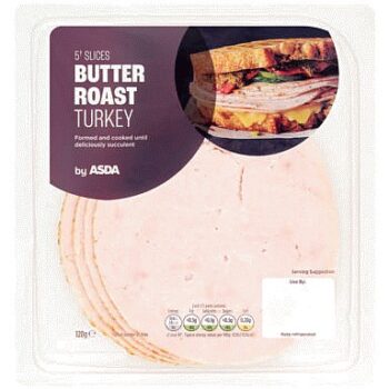 ASDA 5 Slices Butter Roast Turkey (120g)