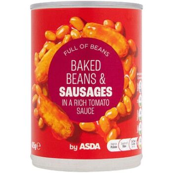 ASDA Baked Beans & Sausages in a Rich Tomato Sauce (405g)