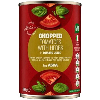 ASDA Chopped Tomatoes with Herbs (400g)