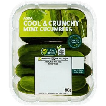 ASDA Cool & Crunchy Mini Cucumbers (200g)