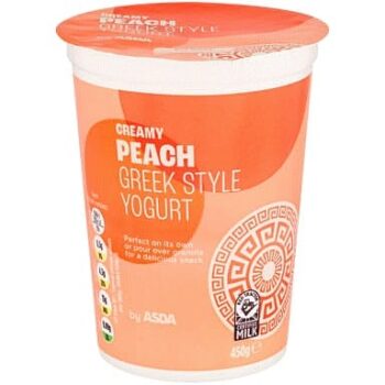 ASDA Creamy Peach Greek Style Yogurt (450g)
