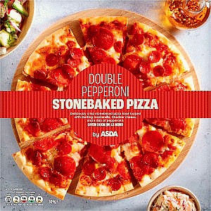 ASDA Double Pepperoni Stonebaked Pizza by (309g)