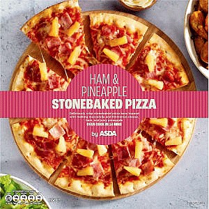 ASDA Ham & Pineapple Stonebaked Pizza