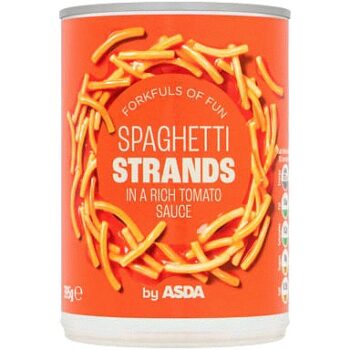 ASDA Spaghetti Strands in Tomato Sauce (395g)