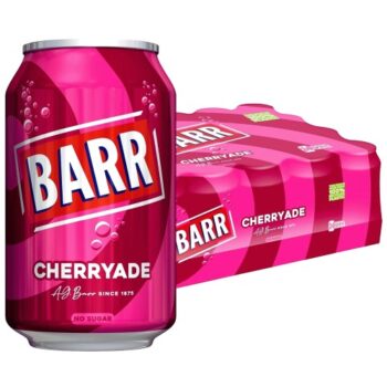 Barr Cherryade Soft Drink Cans