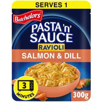 Batchelors Pasta 'n' Sauce Ravioli Microwave Ready Meal Salmon and Dill (300g)